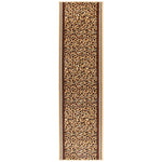 Leopard Print Stair Runner, Animal Print Hallway Carpet Runner, Flexible Hessian Backed, 60cm Wide, Custom Length
