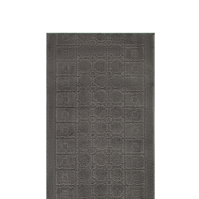 Stair Runner Non-Slip Kitchen Mat - London Geometric Grey