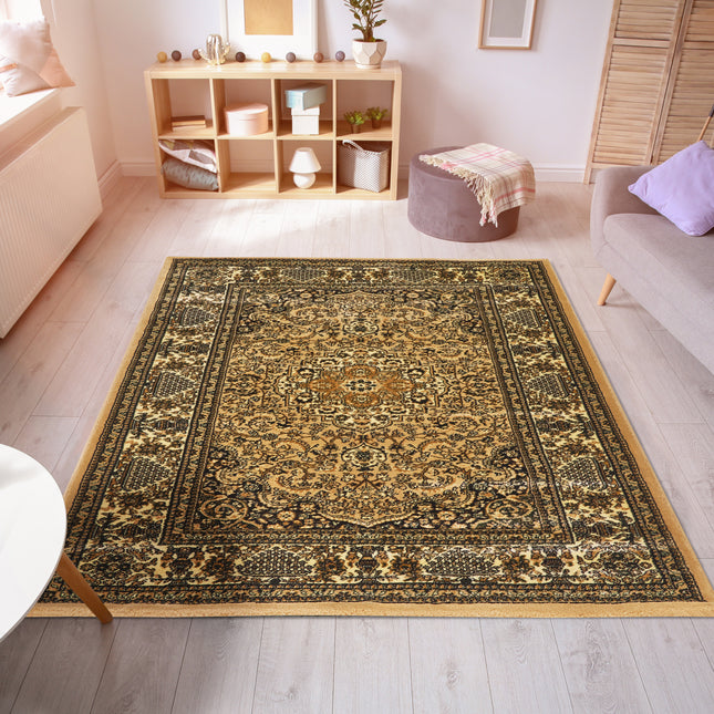 Beige & Cream Traditional Rug - Virginia