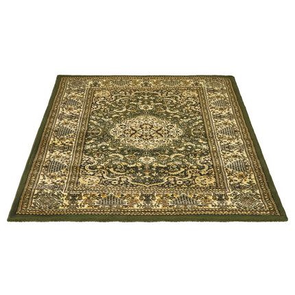 Green & Cream Traditional Rug - Virginia