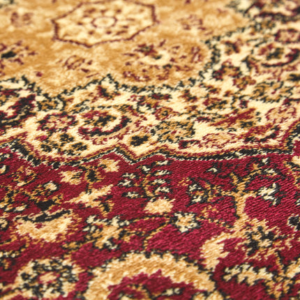 Red & Cream Traditional Rug - Virginia