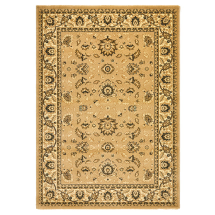 Beige & Cream Heritage Traditional Floral Rug - Virginia