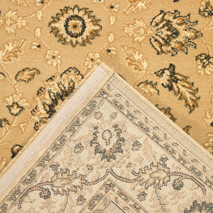 Beige & Cream Heritage Traditional Floral Rug - Virginia