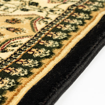 Black Traditional Victorian Rug - Washington