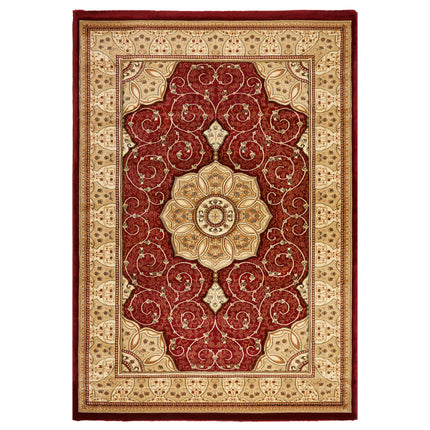 Heritage Hand Carved Red Rug - Washington