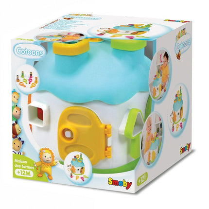 Smoby Cotoons Shape Sorter House - Educational and Interactive Fun for Little Ones!-3032162113455-Bargainia.com
