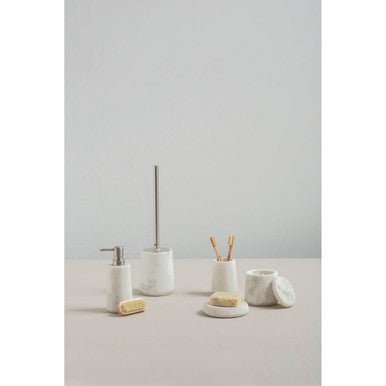 Abaska Off White Marble Soap Dish - Bargainia.com - 5018705352428