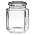 Abbie Hexagonal Glass Storage Jar - 780ml - Bargainia.com - 5018705375939