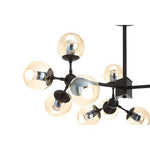 Abira Matte Black 12 Arm Pendant Light - Bargainia.com - 5018705401140