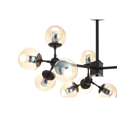 Abira Matte Black 12 Arm Pendant Light - Bargainia.com - 5018705401140