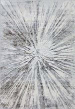 Abstract Burst Grey Rug | D149A - Bargainia.com - 