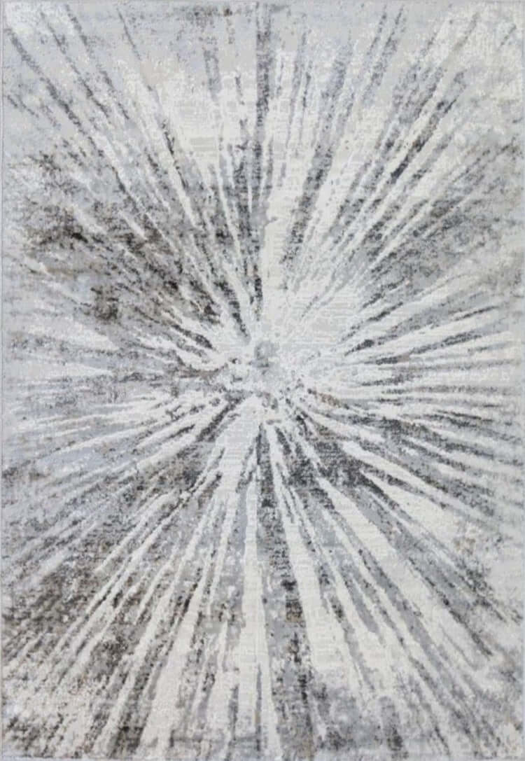 Abstract Burst Grey Rug | D149A - Bargainia.com - 5053095217339 - D149A-HIM38080/150