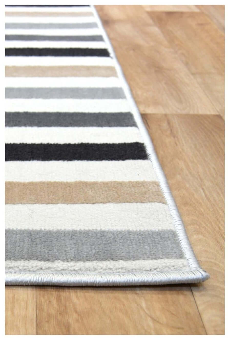 Abstract Multicolour Stripe Rug | R469A - Bargainia.com - 