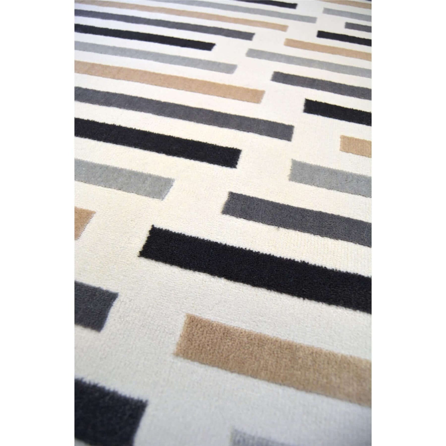 Abstract Multicolour Stripe Rug | R469A - Bargainia.com - 