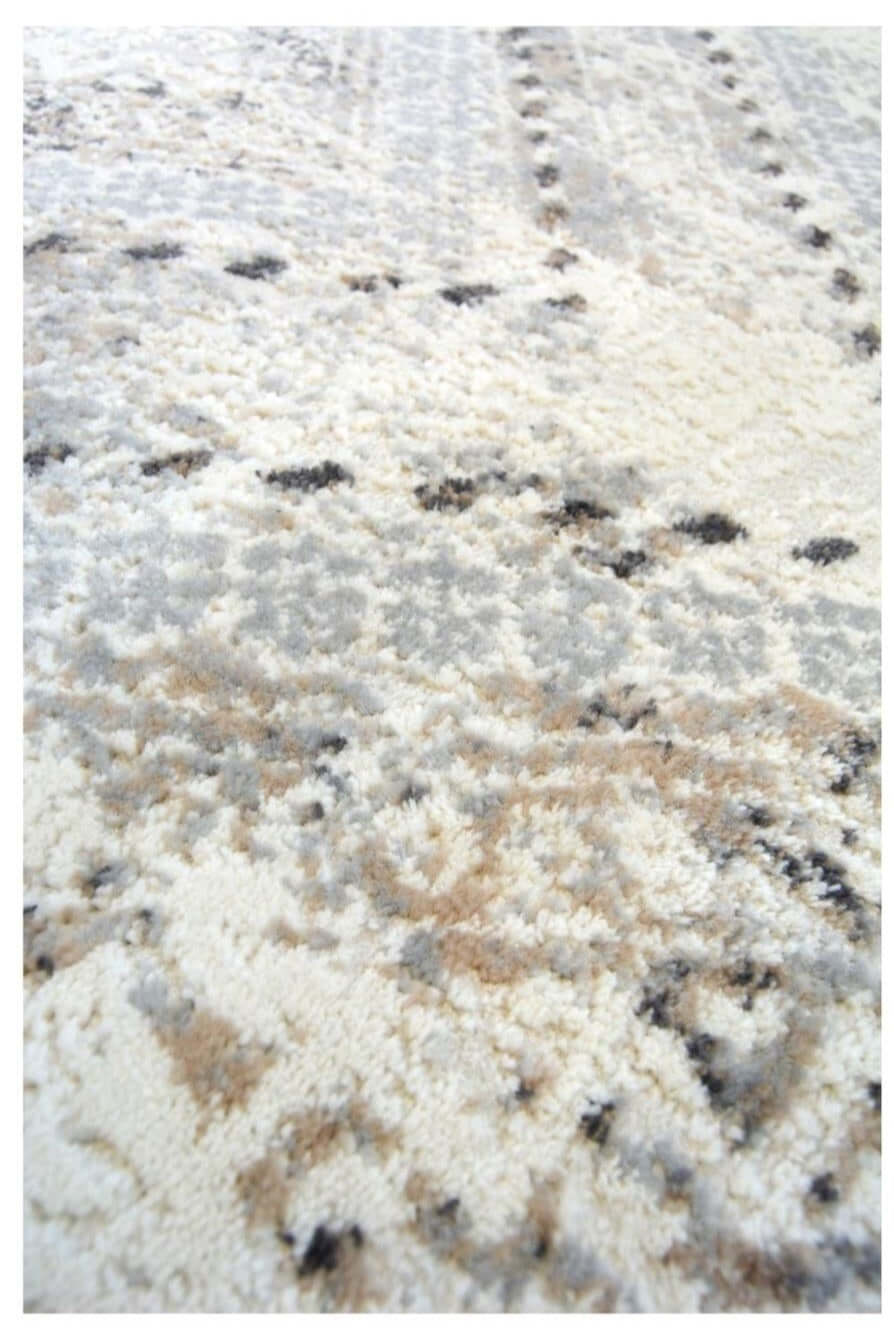 Abstract Vintage Cream & Grey Rug | D176A - Bargainia.com - 