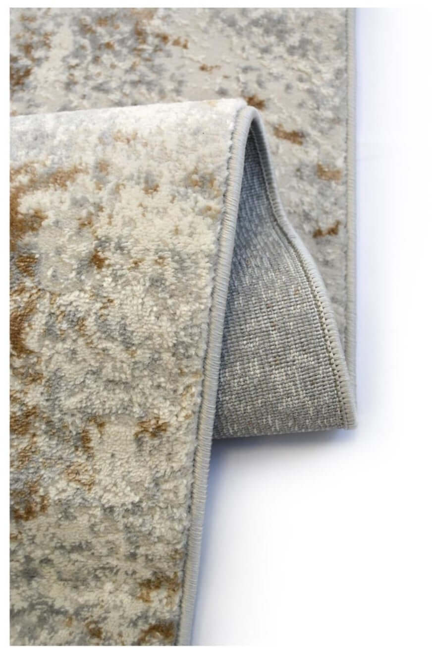 Abstract Vintage Cream/Ochre Rug | D176F - Bargainia.com - 5053095213058 - D176F-HIL34080/150