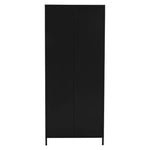 Academy Black Two Door Locker Style Wardrobe - Bargainia.com - 5018705952277