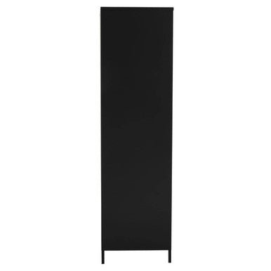 Academy Black Two Door Locker Style Wardrobe - Bargainia.com - 5018705952277