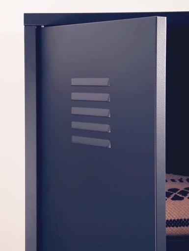 Academy Black Two Door Locker Style Wardrobe - Bargainia.com - 5018705952277