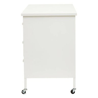 Academy Three Drawer White Desk - Bargainia.com - 5018705952345