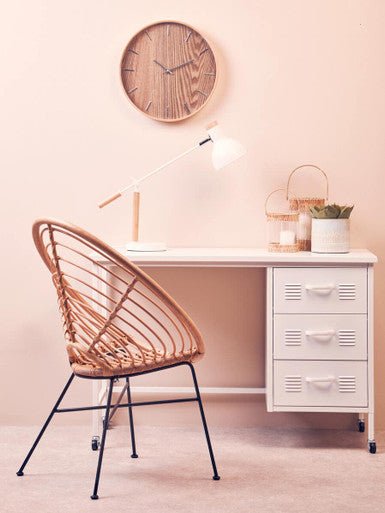 Academy Three Drawer White Desk - Bargainia.com - 5018705952345