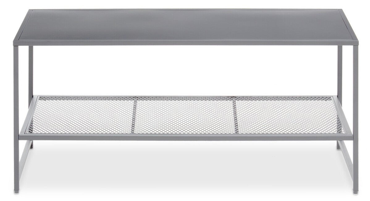 Acero Grey Metal Coffee Table - Bargainia.com - 5018705952529
