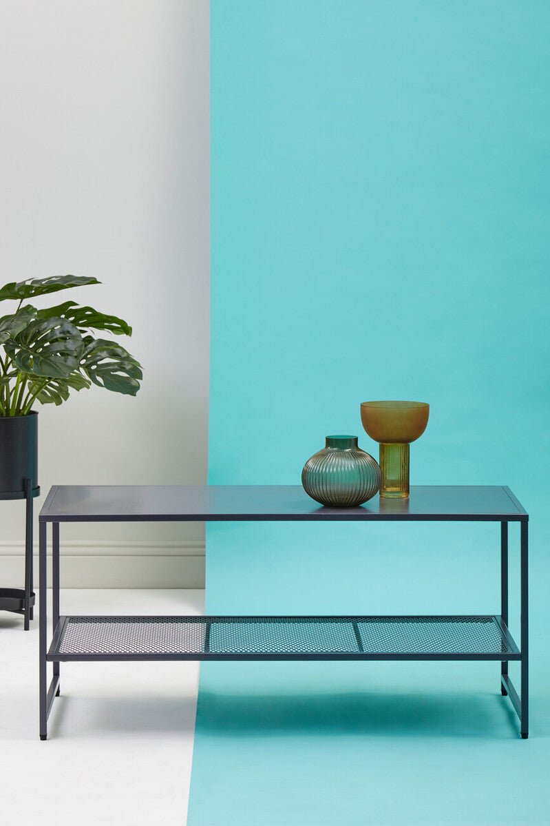 Acero Grey Metal Coffee Table - Bargainia.com - 5018705952529