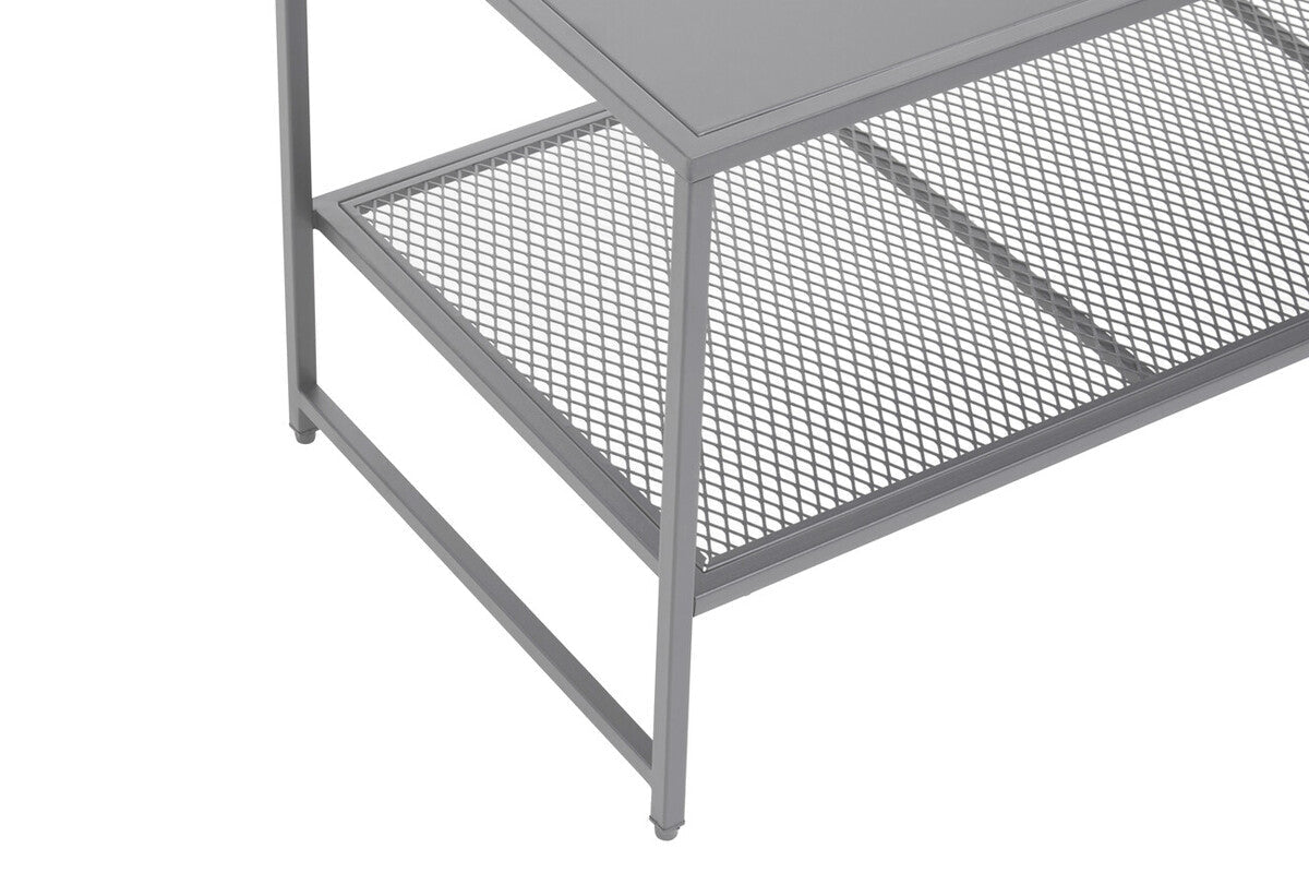 Acero Grey Metal Coffee Table - Bargainia.com - 5018705952529