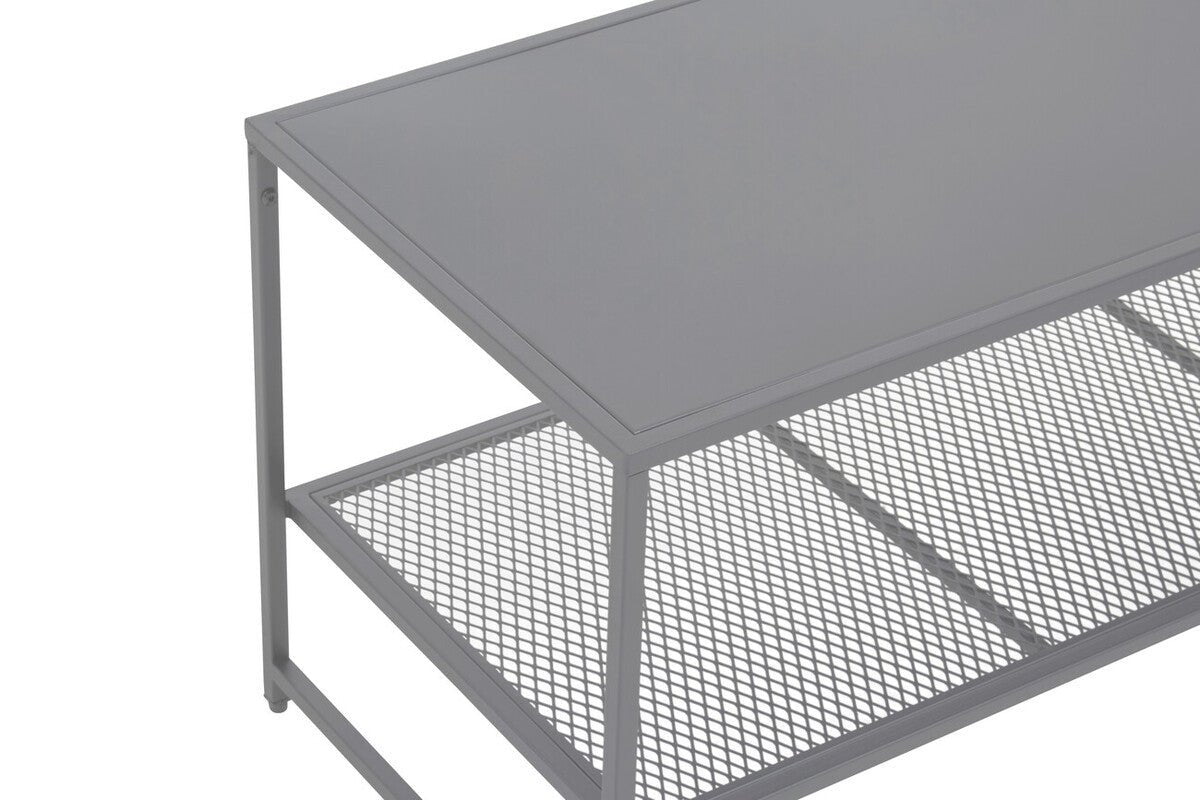 Acero Grey Metal Coffee Table - Bargainia.com - 5018705952529