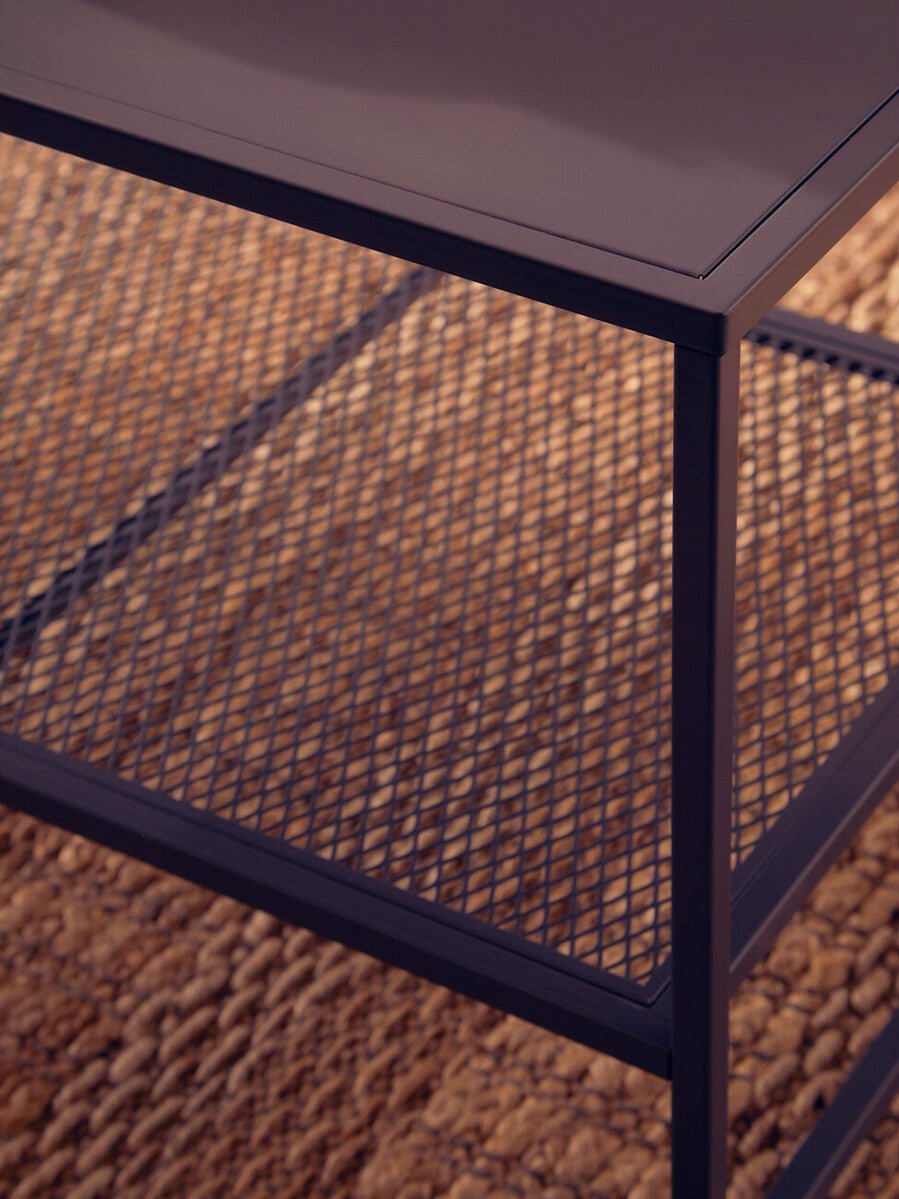 Acero Grey Metal Coffee Table - Bargainia.com - 5018705952529