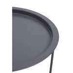 Acero Grey Metal Round Side Table - Bargainia.com - 5018705952666