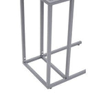 Acero Grey Metal Side Table - Bargainia.com - 5018705952604