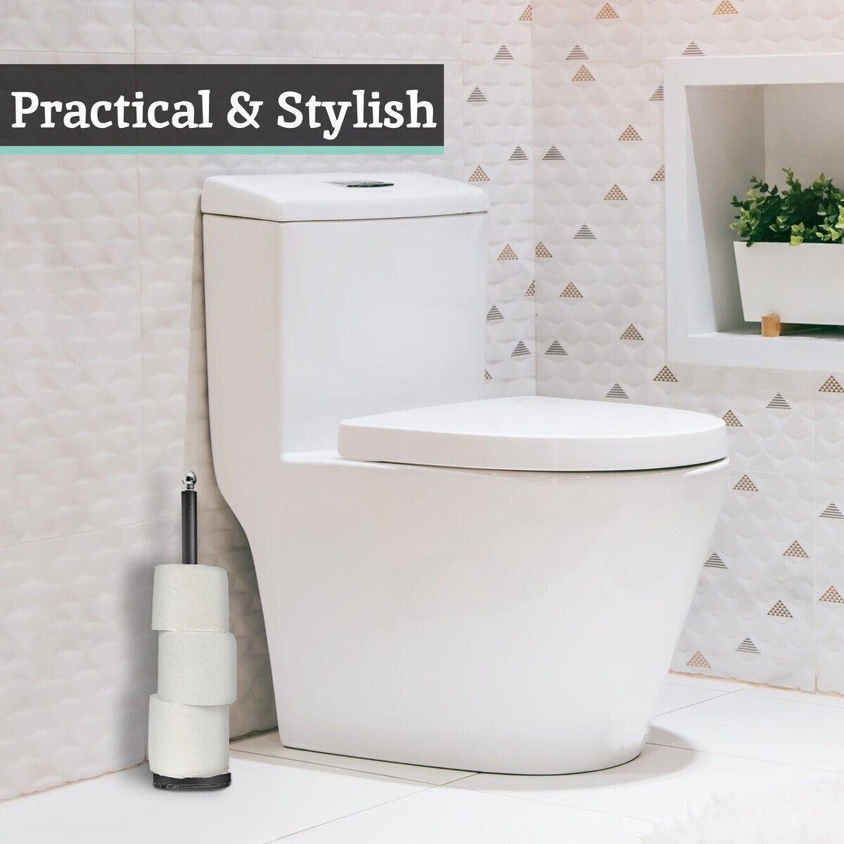 Adler Black Toilet Roll Holder - Bargainia.com - 5018705986135