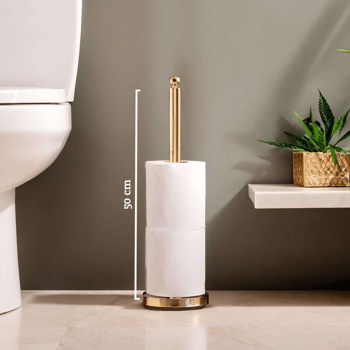 Adler Gold Finish Toilet Roll Holder - Bargainia.com - 5018705986166
