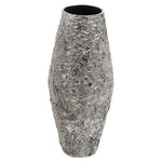 Akola Large Silver Textured Metal Vase - Bargainia.com - 5018705987996