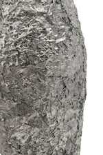 Akola Large Silver Textured Metal Vase - Bargainia.com - 5018705987996