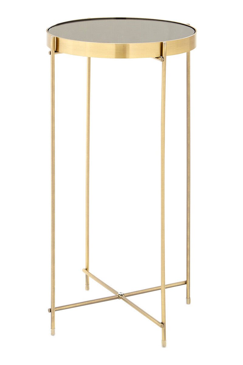 Allure Black Mirror Tall Side Table - Bargainia.com - 5018705389660