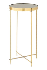 Allure Black Mirror Tall Side Table - Bargainia.com - 5018705389660