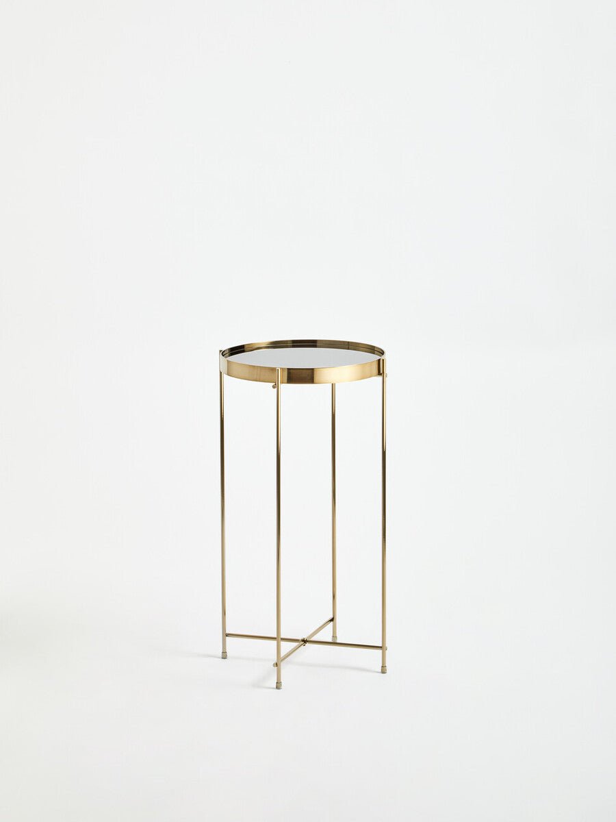 Allure Black Mirror Tall Side Table - Bargainia.com - 5018705389660