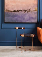 Allure Large Pink Mirror Side Table - Bargainia.com - 5018705389721