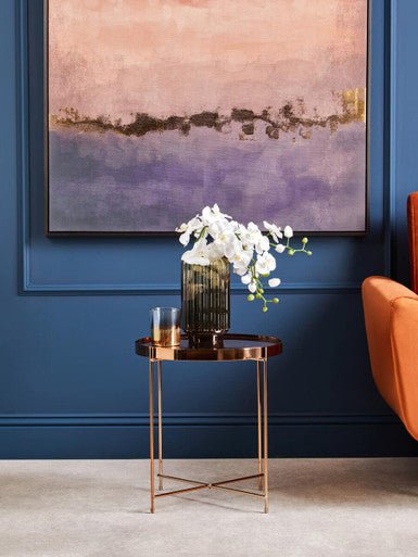 Allure Large Pink Mirror Side Table - Bargainia.com - 5018705389721