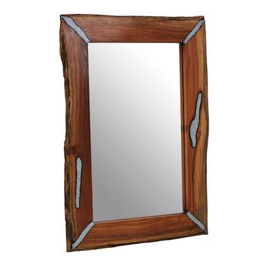 Almora Acacia Wood Wall Mirror - Bargainia.com - 5018705451442