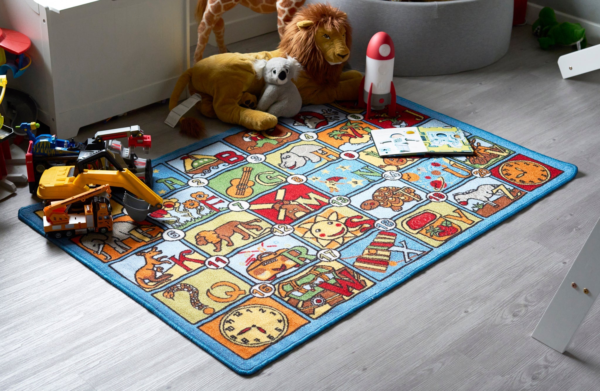 Alphabet Play Mat Nursery Play Room Non Slip Rug Alphabet Kids Play Mat Clearance