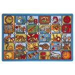 Alphabet Play Mat Nursery Play Room Non Slip Rug - Bargainia.com - 