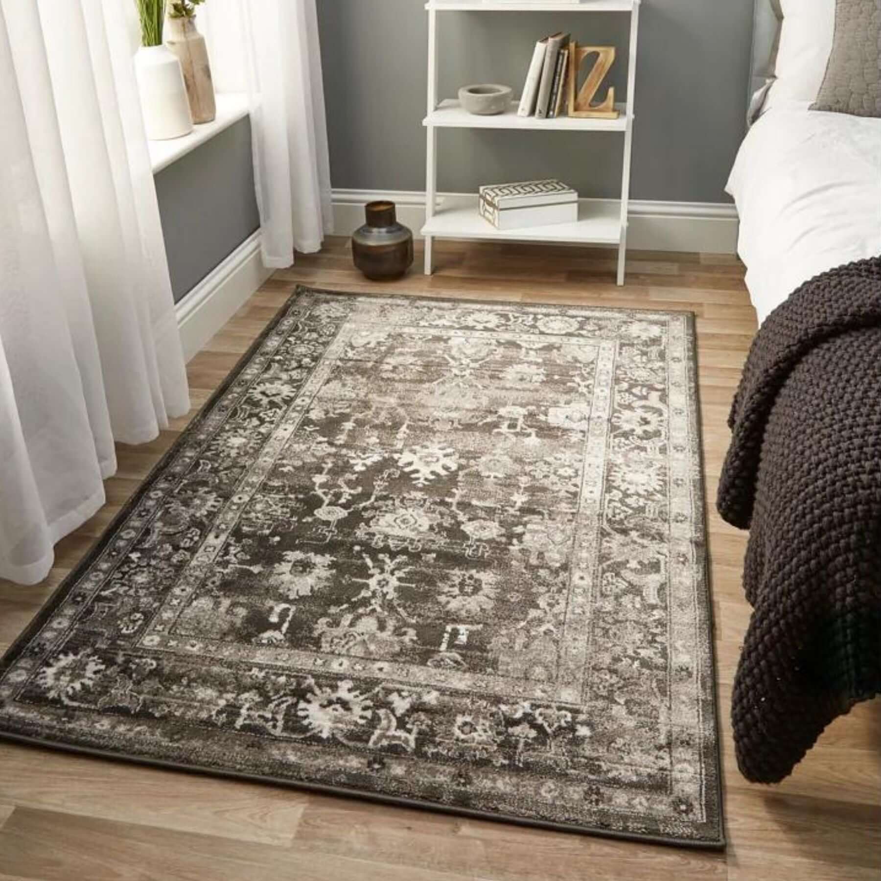 Anatolia Dark Grey Vintage Rug - Bargainia.com - 5026134529021 - ANTOLA_DRKGRY_080X150