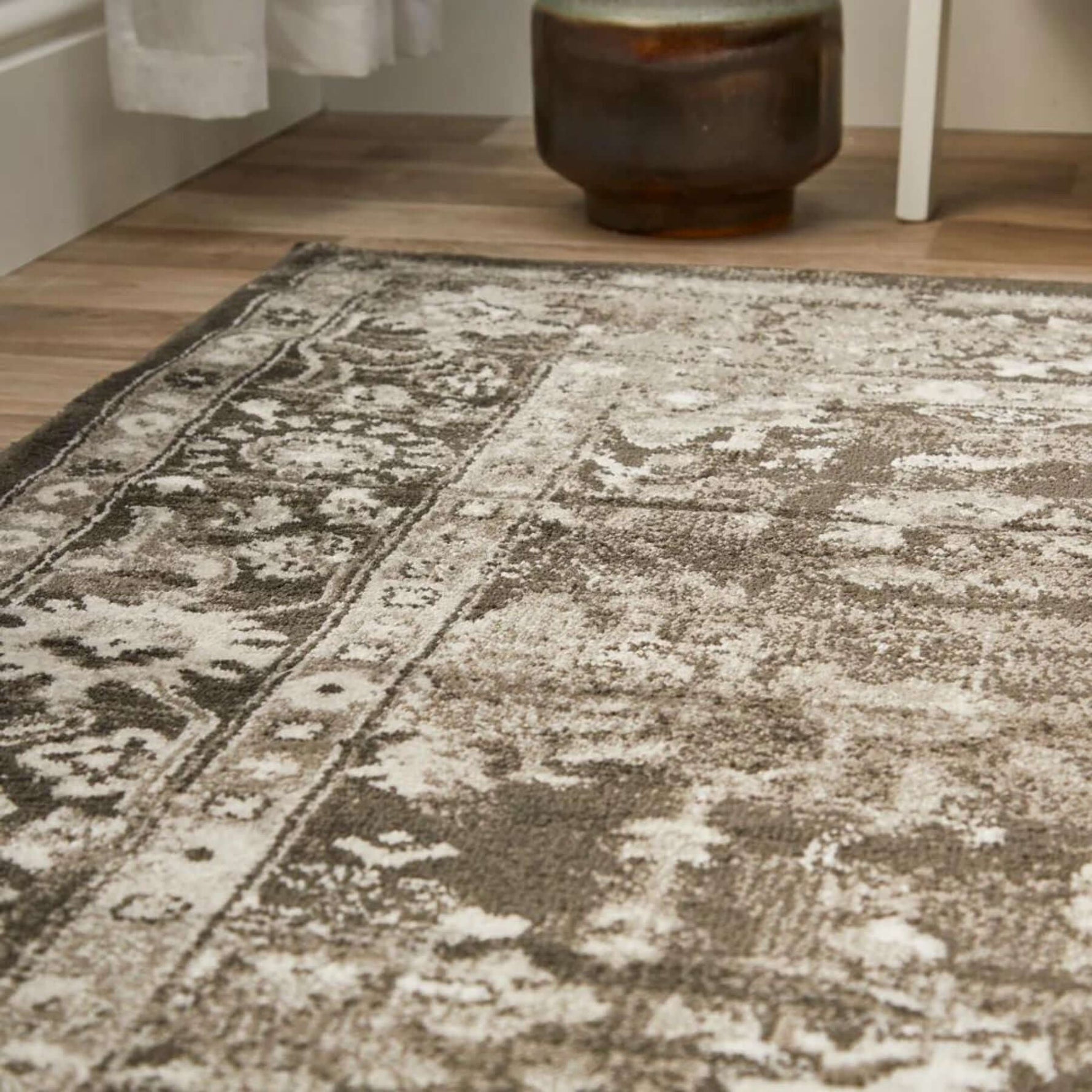 Anatolia Dark Grey Vintage Rug - Bargainia.com - 