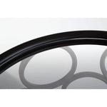 Antalya Black Round Side Table with Glass Top - Bargainia.com - 5018705791968