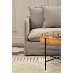 Antibes 3 Seater Grey Sofa - Bargainia.com - 