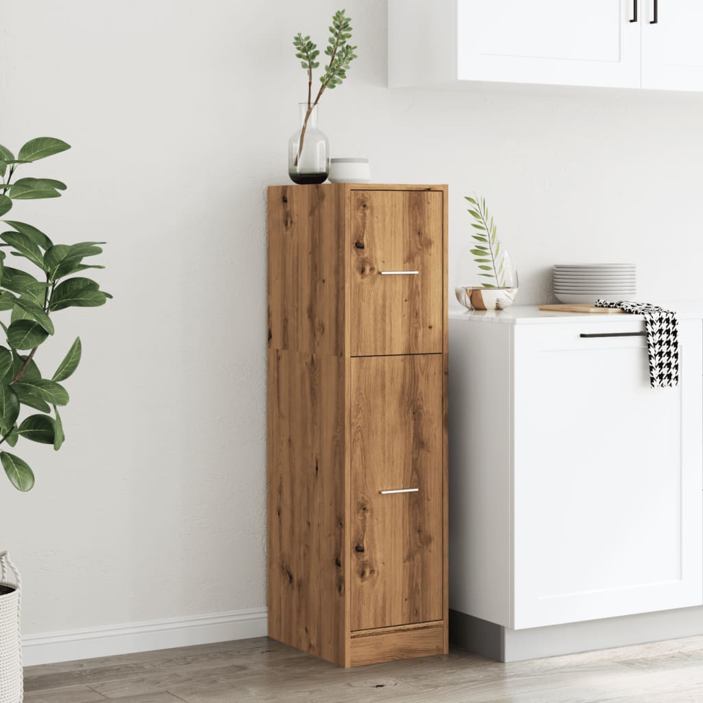 Apothecary Cabinet Artisian Oak 30x41x118 cm Engineered Wood - Bargainia.com - 8721158399663 - 855168