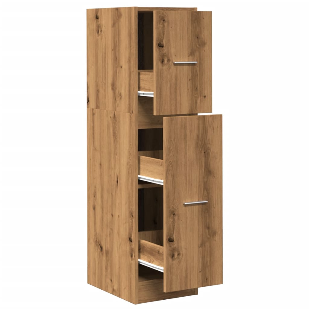 Apothecary Cabinet Artisian Oak 30x41x118 cm Engineered Wood - Bargainia.com - 8721158399663 - 855168